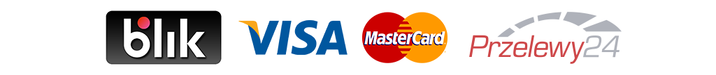 Bezpieczne metody płatności: BLIK, Przelewy24, PayU, Visa, Mastercard